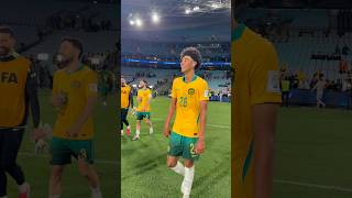 Lucas Herrington after his CommBank #Socceroos debut 💎📈🇦🇺