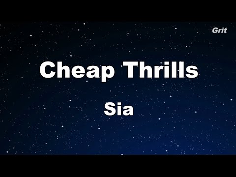 Cheap Thrills – Sia Karaoke 【With Guide Melody】 Instrumental