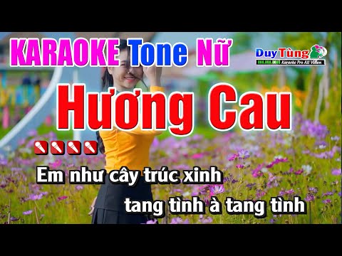 Karaoke || Hương Cau – Tone Nữ || Nhạc Sống Duy Tùng