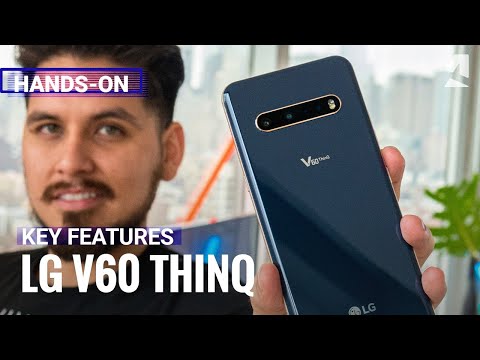 (ENGLISH) LG V60 Thinq 5G hands-on and key features - new design, a Dual Screen, and 8K video