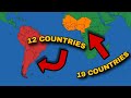 Geography of South America and West Africa