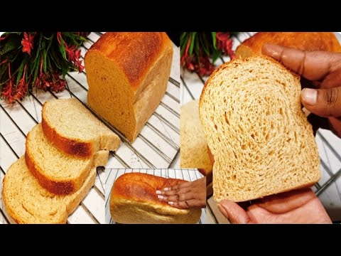 100% आटा ब्रेड घर पर बनाने का आसान तरीका || Whole Wheat Bread || Eggless Aata Bread Recipe ||