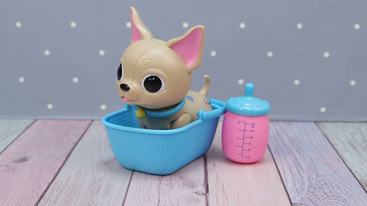 Игрушка Lanson Toys щенок интерактивный с корзинкой и бутылочкой для кормления  - видео