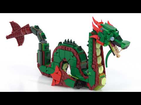 LEGO Creator Sea Serpent: Medieval Dragon C model review! 31161 #NotSponsored