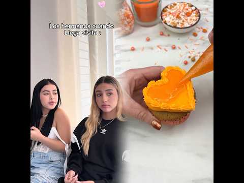 Los hermanos cuando llegan visitas