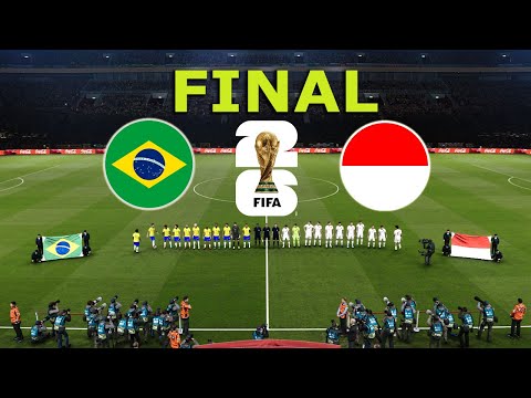 BRAZIL vs INDONESIA FINAL | FIFA World Cup 2026 USA | Full Match All Goals |  PES Gamepla