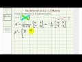 Matrix Inverses and Determinants