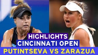 Yulia Putintseva Vs Renata Zarazua Cincinnati Open 2025 Extended Highlights 