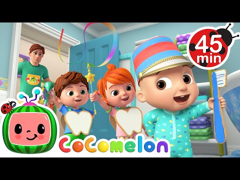 Brush Your Teeth, School Morning Routine with JJ! + MORE CoComelon Nursery Rhymes & Songs