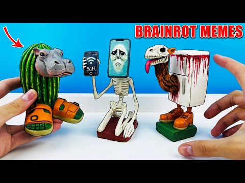 Making Pot Hotspot 👻 Cacto Hipopotamo 🐪 Frigo Kamelo | italian Brainrot memes with Clay