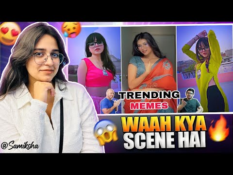 Dank Indian Memes Reaction🤣| Trending Memes | Indian Memes Compilation | SB Meme4 |Samiksha Sengar