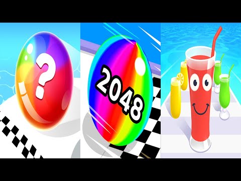 Ball Master 2048 VS Ball Run 2048 VS Juice Run - All Levels Gameplay Android iOS Ep 1