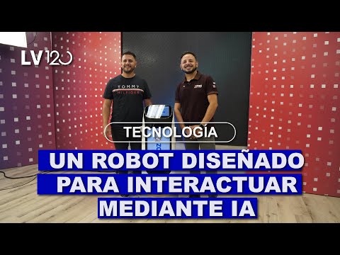 "Pudy", un robot bandejero diseñado para interactuar con personas mediante inteligencia artificial