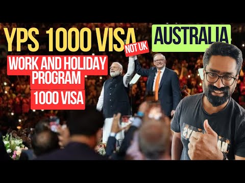 Happy News YPS 1000 Visa Australia 🇦🇺Work and Holiday program for india 2024-25 Ballot System Aus