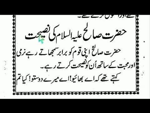 Learn to read Urdu |  Bacchon ki Qasas ul Ambiya part -52 | Hazrat Saleh as Ki Naseehat.