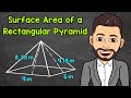 Calculating Surface Area of a Rectangular Pyramid