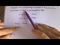 Percentage Increase and Decrease Concepts