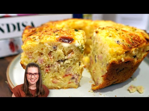 O BOLO SALGADO MAIS FÁCIL DO MUNDO, SEM LIQUIDIFICADOR, SEM BATEDEIRA, DELICIOSO!