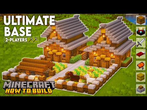 Minecraft: How to Build an Ultimate Survival Base | 2 Player House