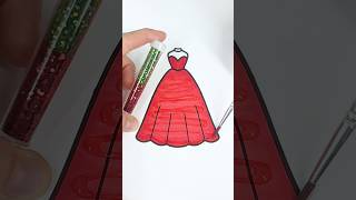 Christmas Princess Bride 🎄👑✨ #glitter #colorfulcreativekids #christmas #princess #color