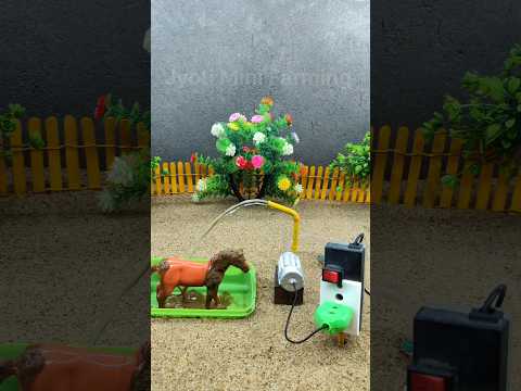 DIY how to make horse water bathed ! mini motor water pump mini project # 385