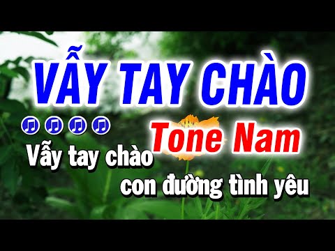 Karaoke Vẫy Tay Chào Nhạc Sống Tone Nam | Bảo Hưng