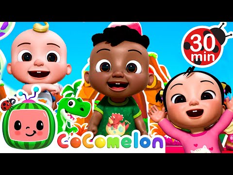 The Five Little Dinosaurs Dance  | Cody and Friends! Sing with CoComelon