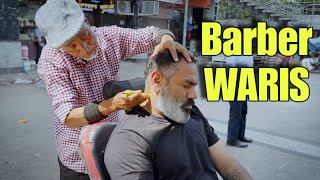Asmr head massage by Indian barber Waris, amazing massage to stress relief 