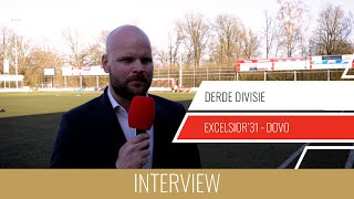 Screenshot van video Jurjan Wouda: "Mooi moment om in korte tijd een goede serie neer te zetten" | Excelsior'31 - DOVO
