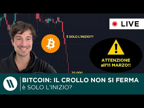 BITCOIN, CRYPTO: il CROLLO NON SI FERMA! (è SOLO L'INIZIO?) | TARGET 70.000$ (secondo Arthur Hayes)