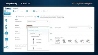 Assisted drive design with EASY System Designer
