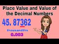 Understanding Place Value and Value of Digits