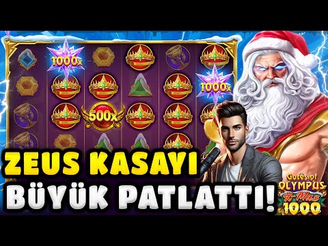 SLOT OYUNLARI💥GATES OF OLYMPUS XMAS 1000X💥ZEUS KASAYI PATLATTI!! #slot #slotoyunları #casino