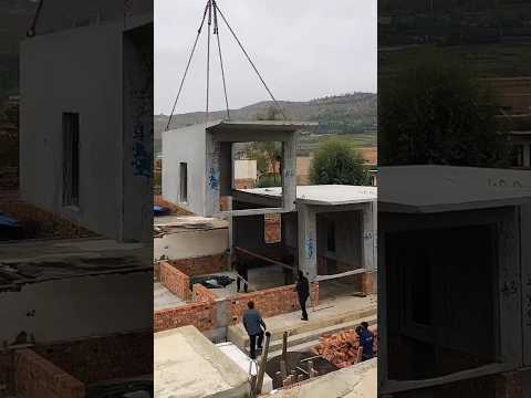 Houses are built quickly in China. || #shortsvideo #shortsfeed