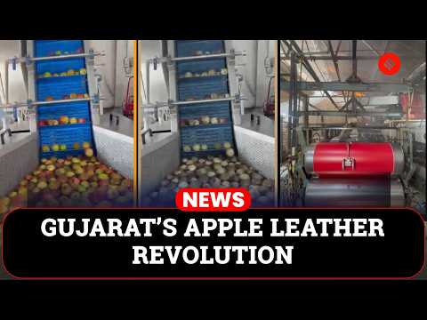 YouTube video thumbnail: Apple Waste to Vegan Leather: How a Gujarat Entrepreneur Is Disrupting the Fashion Industry
