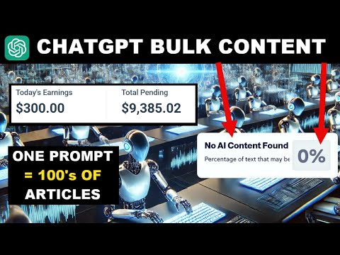 ChatGPT 4o Bulk Content Hack - Super Simple Content That Makes Money!