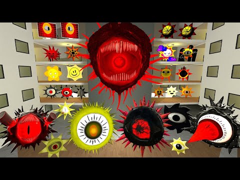 👾 LIMINAL HOTEL ALL MR SUN SPRUNKI SONG FAMILY EVOLUTION SPARTAN KICKING in Garry's Mod