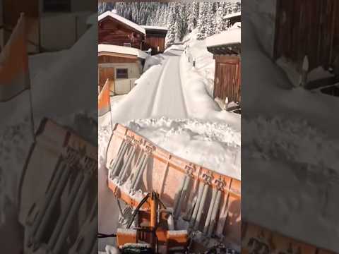 Greyder Operatörü sanatını konuşturdu #snow #excavator #automobile