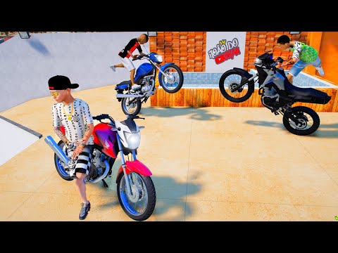 FUI NA CASA DO JOÃO DO GRAU DE MOTO COM MEUS AMIGOS no GTA 5 O FILME