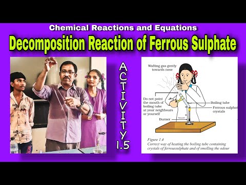 Decomposition Reaction of Ferrous Sulphate