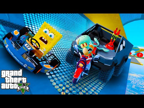 SpongeBob Races the BOWL OF WEDGES in GTA V!