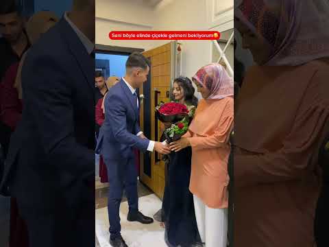 İlk buluşma 🥰 - Heyecanlı gelin - #nişanorganizasyonu #nişanelbisesi #shorts