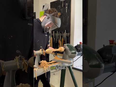 Enooooorme 🤯🍯 #woodworking #woodturning #satisfying #satisfyingvideo #diy