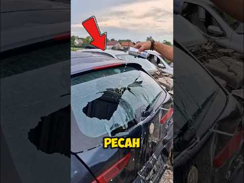 mengapa kaca mobil pecah jika dituangkan air ini⁉️ #feedshorts #trending #viralvideo