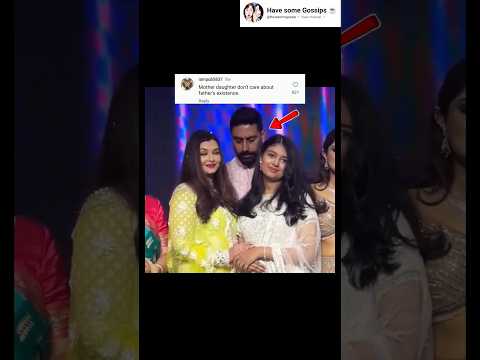 Aishwarya and her daughter ignore Abhishek? 💀 #aishwaryaraibachchan #abhishek