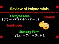 Characteristics and Conditions of Polynomial Functions