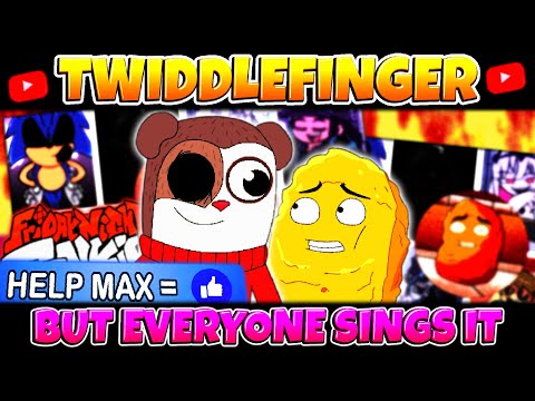 Friday Night Funkin' TWIDDLEFINGER BUT EVERYONE SINGS IT AETHOS | GEGAGEDIGEDAGEDAGO MAX DESIGN PRO