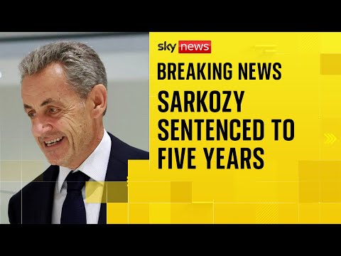 Nicolas Sarkozy sentenced to five years in prison