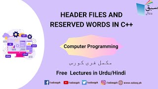 Header Files And Reserved Words In C++