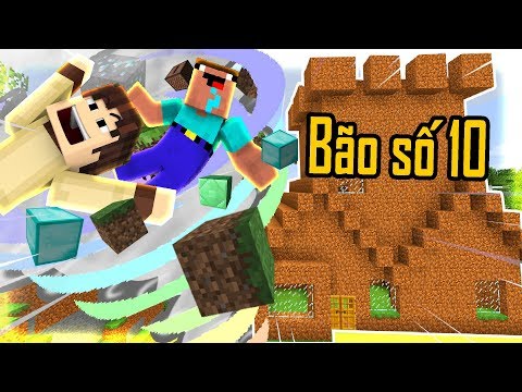 THỬ THÁCH XÂY NHÀ ĐẤT CHỐNG BÃO SIÊU CẤP TRONG MINECRAFT